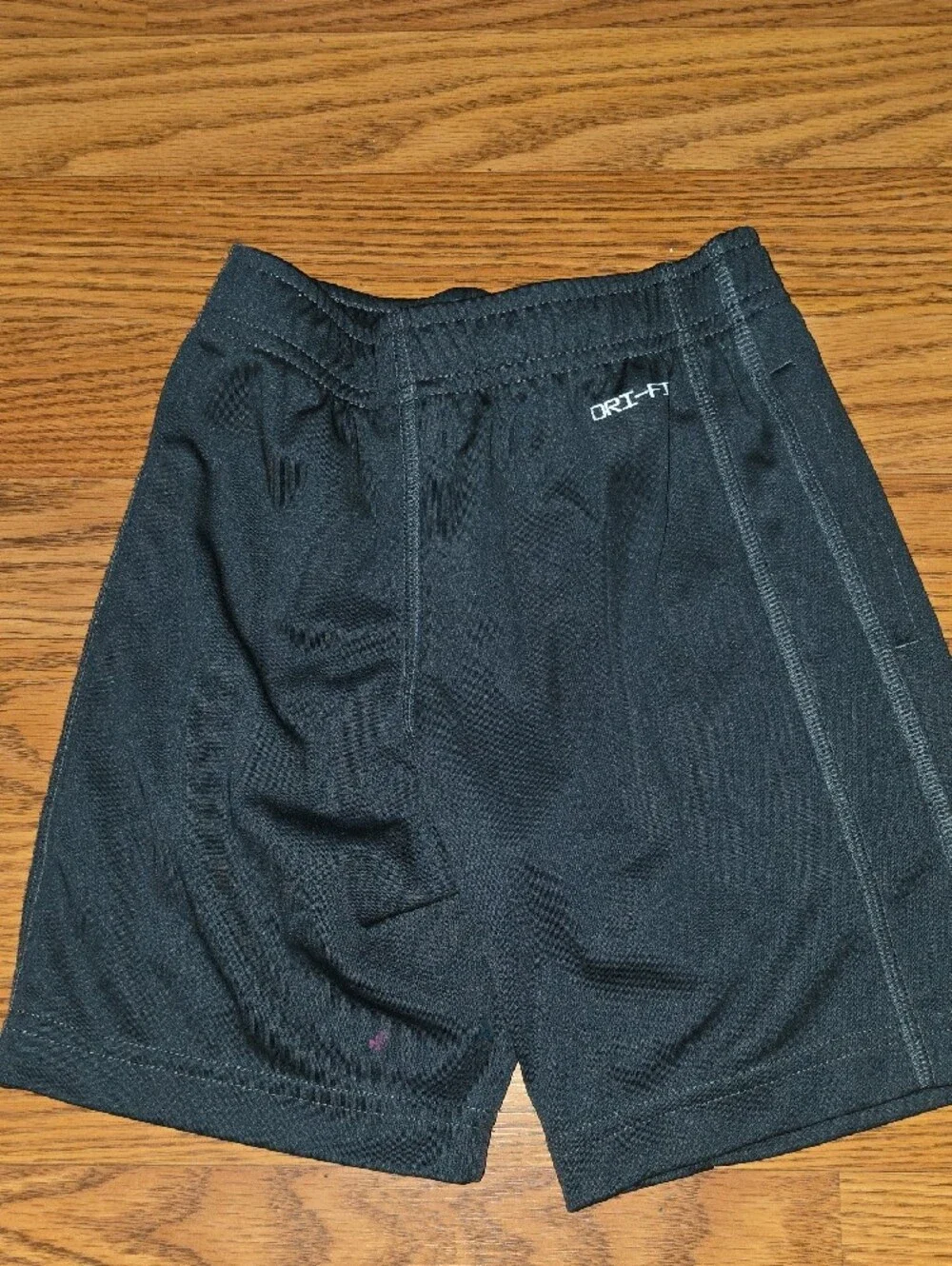 Nike Charcoal Kids' Athletic Shorts with White Swoosh